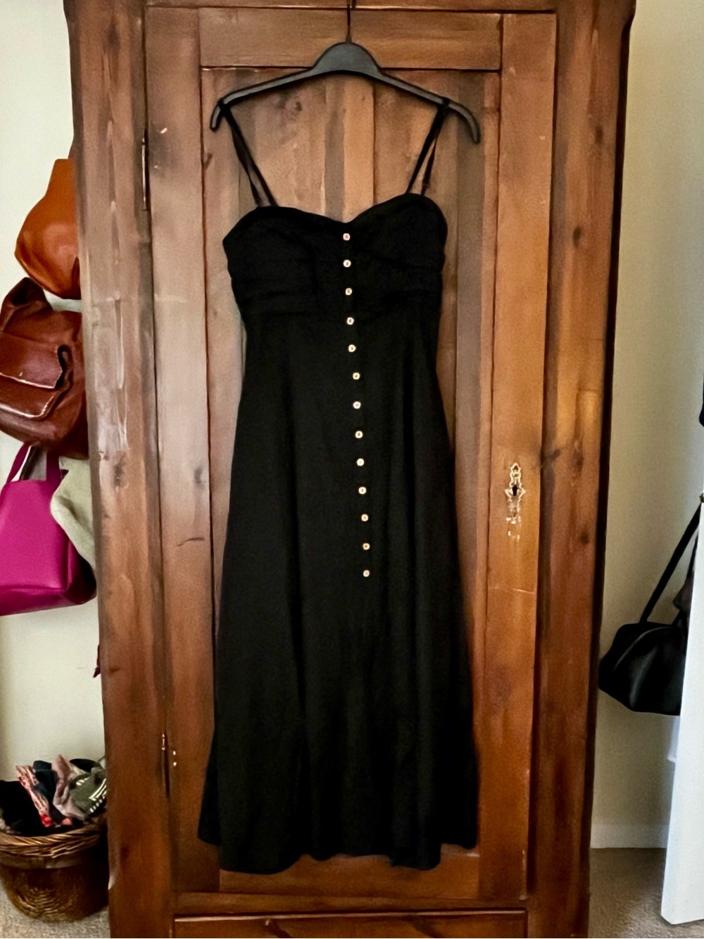 Free People black Midi Dress